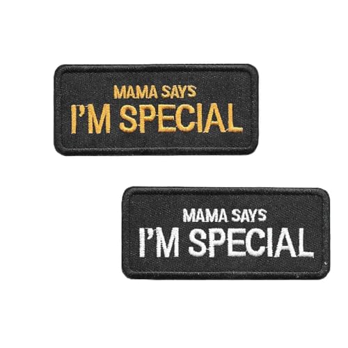 Azlanway Patches Klett,2 Stück - Militär Aufnäher mit Mama Says I'm Special-, Bestickte Aufnäher für Uniform Rucksäcke Kleidung Baseballmützen Westen Hundetransporter Azlanway Patches Klett,2 Stück - Militär Aufnäher mit Mama Says I'm Special-, Bestickte Aufnäher für Uniform Rucksäcke Kleidung Baseballmützen Westen Hundetransporter von Azlanway