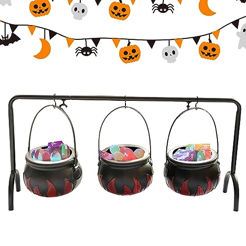 Aznever Hexenbonbonkessel 3 Stück Hexenkessel Mit Halterung, Halloween Süßigkeiten Kessel Für Die Heimdekoration. Aznever Hexenbonbonkessel 3 Stück Hexenkessel Mit Halterung, Halloween Süßigkeiten Kessel Für Die Heimdekoration. von Aznever