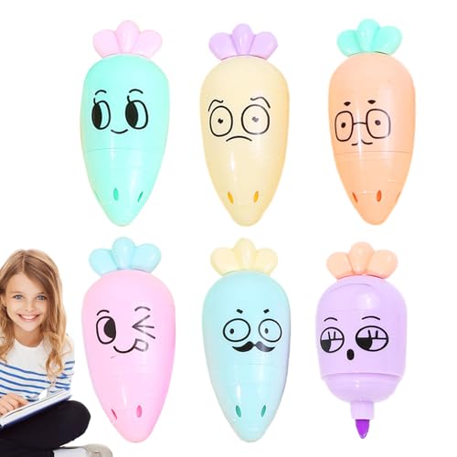 Aznever Textmarker-Mix,6er Set Textmarker - Fluoreszierende Keilspitzen-Marker Für Schule Studium Unterricht Kinder Zum Markieren Organisieren & Lernen Aznever Textmarker-Mix,6er Set Textmarker - Fluoreszierende Keilspitzen-Marker Für Schule Studium Unterricht Kinder Zum Markieren Organisieren & Lernen von Aznever