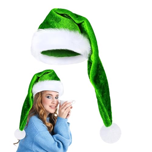 Superlange Weihnachtsmütze,Lange Weihnachtsmütze - Lange Weihnachtselfenmützen aus weichem Samt - Cosplay-Kostüm, Weihnachtsmütze für Erwachsene für Urlaubspartys, Karneval Superlange Weihnachtsmütze,Lange Weihnachtsmütze - Lange Weihnachtselfenmützen aus weichem Samt - Cosplay-Kostüm, Weihnachtsmütze für Erwachsene für Urlaubspartys, Karneval von Aznever