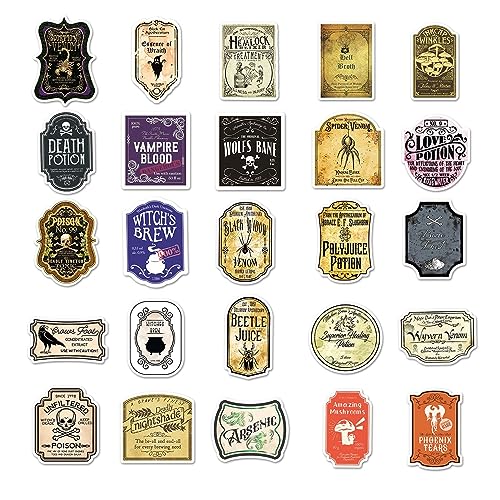 Zaubertrank Flasche Aufkleber 50 Stück Potion Stickers Vinyl Aufkleber Für Laptop Handy Vision Board Scrapbooking Tagebuch Mappen Fotoalbum Tassen Skateboard Zaubertrank Flasche Aufkleber 50 Stück Potion Stickers Vinyl Aufkleber Für Laptop Handy Vision Board Scrapbooking Tagebuch Mappen Fotoalbum Tassen Skateboard von Aznever