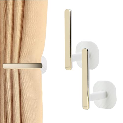 Azonelife Selbstklebende Vorhang-Raffhalter, Vorhanghalter für Fenstervorhänge, 2 Stück Vorhang Halterung Wand, Curtain Hooks Holders, L Shaped Curtain Holdbacks, L-förmige Vorhanghaken für Haus Büro Azonelife Selbstklebende Vorhang-Raffhalter, Vorhanghalter für Fenstervorhänge, 2 Stück Vorhang Halterung Wand, Curtain Hooks Holders, L Shaped Curtain Holdbacks, L-förmige Vorhanghaken für Haus Büro von Azonelife