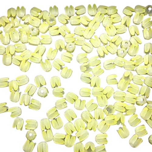 50 PCs Blumenperlen Acrylblüten Knospen Basteln Perlen Farbdruck Tulpen Perlen Handwerksbedarf 50 PCs Blumenperlen Acrylblüten Knospen Basteln Perlen Farbdruck Tulpen Perlen Handwerksbedarf von Azxcvbnm