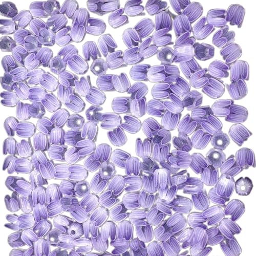 50 PCs Blumenperlen Acrylblüten Knospen Basteln Perlen Farbdruck Tulpen Perlen Handwerksbedarf 50 PCs Blumenperlen Acrylblüten Knospen Basteln Perlen Farbdruck Tulpen Perlen Handwerksbedarf von Azxcvbnm