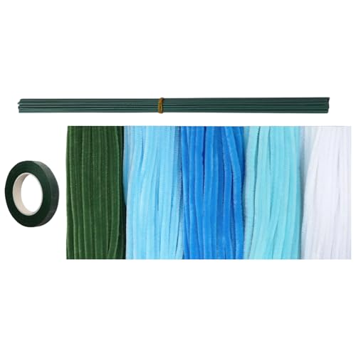 500 Insges Bunte Rohrreiniger Mit Eisendraht Und Klebeband Weiche Plüschstiele Vergewöhnlicher Stiel Für Kunsthandwerk Home Decoration Pipe Cleaner von Azxcvbnm