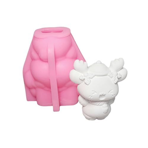 Azxcvbnm Niedliche Tier-Silikonformen mit 3D-Weihnachtselchen, handgefertigt, Ornament-Formen, Gießformen für Tischdekoration Azxcvbnm Niedliche Tier-Silikonformen mit 3D-Weihnachtselchen, handgefertigt, Ornament-Formen, Gießformen für Tischdekoration von Azxcvbnm