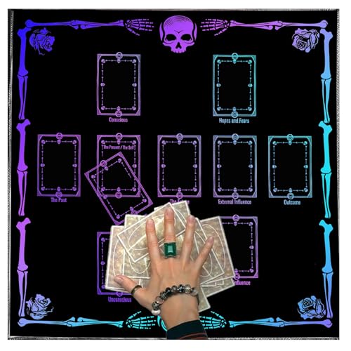 Azxcvbnm Readingkarte Astrologys Tischdecke Altäre Stoff Quadratische Gotteskarten Karten Tisch Stoff Hexerei Deck Tuch Dauer von Azxcvbnm