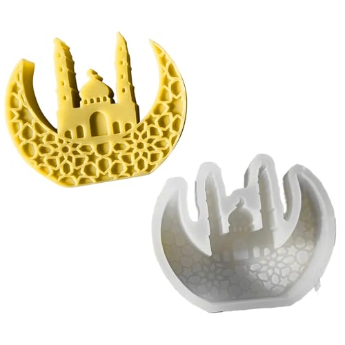 Mondförmige Epoxidharz-Form, Eid-Serie, wiederverwendbare Silikonformen zum Basteln von Schmuck, Ornamenten und Dekorationsprojekten von Azxcvbnm