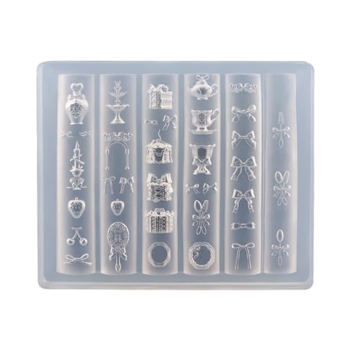 Nägel Kunst Silikonform Bowknot Thema Maniküre Training Tool Professionelle Maniküre Lieferungen Perfekt Für Verschiedene Anlässe von Azxcvbnm