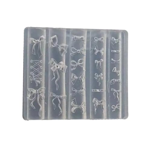 Nägel Kunst Silikonform Bowknot Thema Maniküre Training Tool Professionelle Maniküre Lieferungen Perfekt Für Verschiedene Anlässe von Azxcvbnm