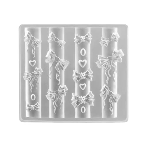 Nägel Kunst Silikonform Bowknot Thema Maniküre Training Tool Professionelle Maniküre Lieferungen Perfekt Für Verschiedene Anlässe von Azxcvbnm