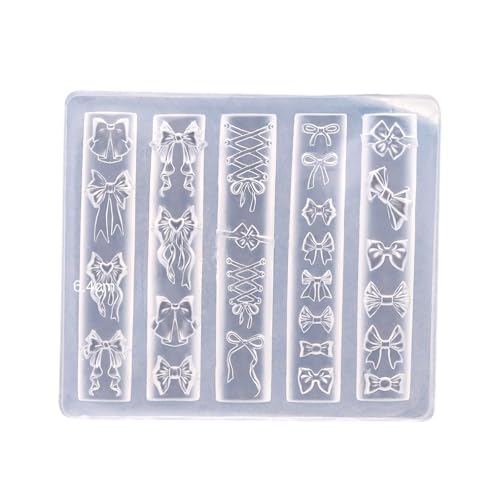 Nägel Kunst Silikonform Bowknot Thema Maniküre Training Tool Professionelle Maniküre Lieferungen Perfekt Für Verschiedene Anlässe von Azxcvbnm