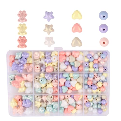 Runde Spacer Perlen Herzperlen Acrylperlen Bunte Perlen Mit Lochstars Perlen Für Handwerksprojekt Runde Spacer Perlen Herzperlen Acrylperlen Bunte Perlen Mit Lochstars Perlen Für Handwerksprojekt von Azxcvbnm