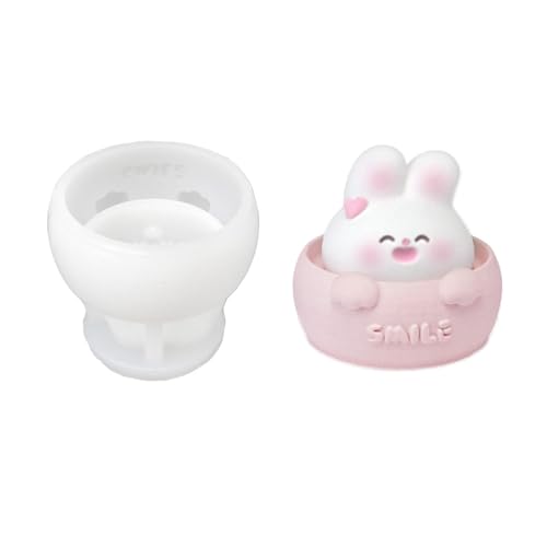 Silikonformen für 3D-Becher, Kaninchen, Tierformen, handgefertigt, Ornament, Epoxidharz, Gips, Formen zur Herstellung Silikonformen für 3D-Becher, Kaninchen, Tierformen, handgefertigt, Ornament, Epoxidharz, Gips, Formen zur Herstellung von Azxcvbnm