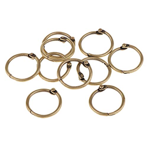 B Baosity 10 Stück 4cm Album Spaltringe Biegeringe Ösen Binderinge Verbindungsringe Schmuck Basteln - Bronze 2cm B Baosity 10 Stück 4cm Album Spaltringe Biegeringe Ösen Binderinge Verbindungsringe Schmuck Basteln - Bronze 2cm von B Baosity