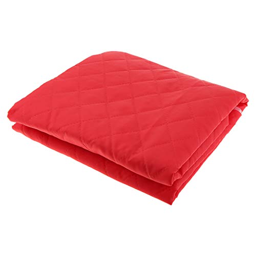 B Baosity 100x 145cm Gesteppter Stoff (7 Farben) Doppelseitiger Futterstoff für Wintermäntel Kleid Hüte Nähen - rot von Baosity