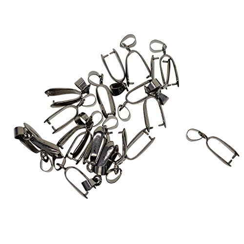 B Baosity 20 Bronze Anhänger Prise Clip Bail Connector DIY Findings Halskette von B Baosity