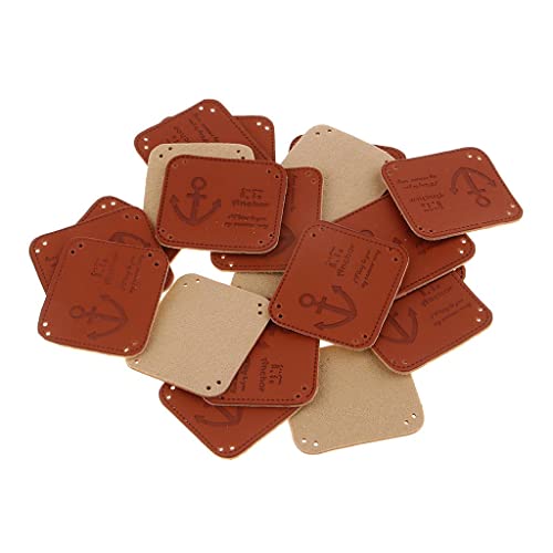 B Baosity 20Pcs Etiketten Kunstleder Label 35x40mm Dekoration Handmade Leder Labels Etikett Kleideretiketten Kleidung Tags - Anker B Baosity 20Pcs Etiketten Kunstleder Label 35x40mm Dekoration Handmade Leder Labels Etikett Kleideretiketten Kleidung Tags - Anker von B Baosity