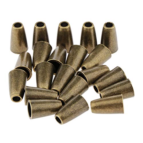 B Blesiya 20 Stück Kordelstopper, Kordelendstücke, Stopper, Endstücke, Stopper Cord End, Zinklegierung - Bronze B Blesiya 20 Stück Kordelstopper, Kordelendstücke, Stopper, Endstücke, Stopper Cord End, Zinklegierung - Bronze von B Blesiya