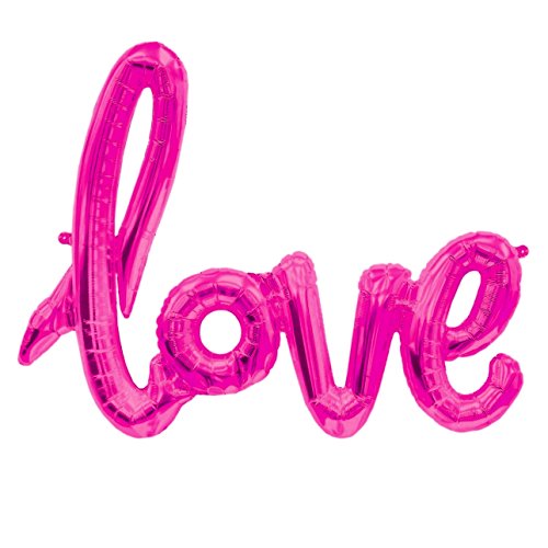 ballonfritz® love-Schriftzug Luftballon in Hot Pink - XXL Folienballon als Hochzeit Dekoration, Geschenk oder Liebes-Überraschung zum Valentinstag ballonfritz® love-Schriftzug Luftballon in Hot Pink - XXL Folienballon als Hochzeit Dekoration, Geschenk oder Liebes-Überraschung zum Valentinstag von ballonfritz