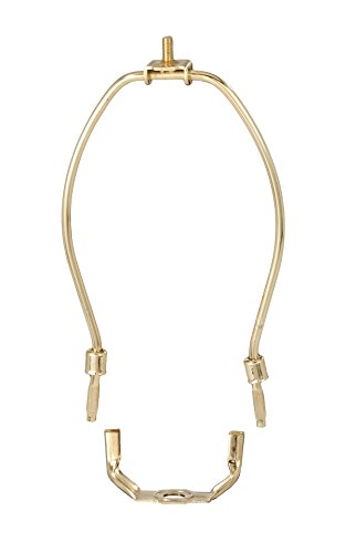 B&P Lamp® 16,5 cm Regular Weight Lamp Harp, Messing beschichteter Stahl von B&P Lamp