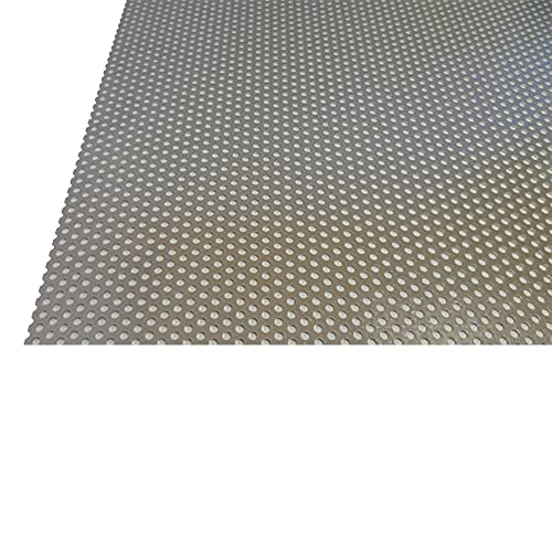 B&T Metall Aluminium Lochblech 1,0 mm stark Rundlochung Ø 3 mm versetzt RV 3-5 Größe 100 x 300 mm (10 x 30 cm) von B&T Metall