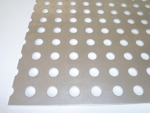 B&T Metall Aluminium Lochblech 2,0 mm stark Rundlochung Ø 10 mm gerade RG 10-20 Größe 200 x 300 mm (20 x 30 cm) von B&T Metall