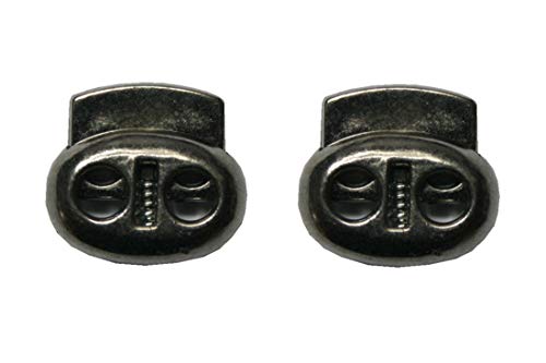 Kordelstopper Kordelklemme oval 2 Loch Bronze glänzend 2 Stück (0144) von B2Q