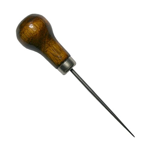 B2Q Lederahle Ledernadel Sattlerahle Nähahle Ahle mit Holzgriff 110mm (0240) von B2Q