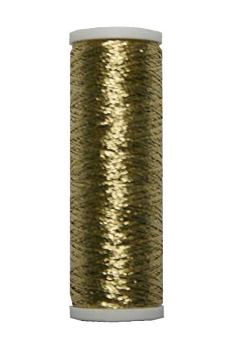 B2Q Metallic Stickgarn REXETA Beilauffaden 60m Gold (1001) von B2Q