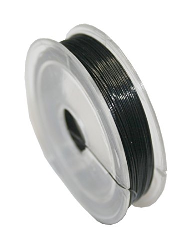 B2Q Nylondraht Nylonfaden elastisch schwarz 0,7mm 5m (0054) von B2Q