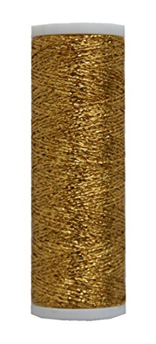 Metallic Stickgarn METALUX Beilauffaden 60 m gold (0312) von B2Q