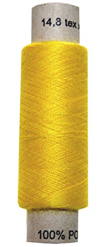 Nähgarn Nähfaden 100% Polyester 14,8 * 2 100 m gelb (1011) von B2Q
