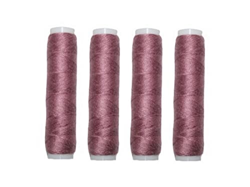 Nähmaschinen Nähgarn 200 m 4 x 50m Polyester 40/2 altrosa (1073) von B2Q