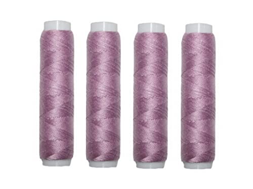 Nähmaschinen Nähgarn 200 m 4 x 50m Polyester 40/2 lila flieder (1090) von B2Q