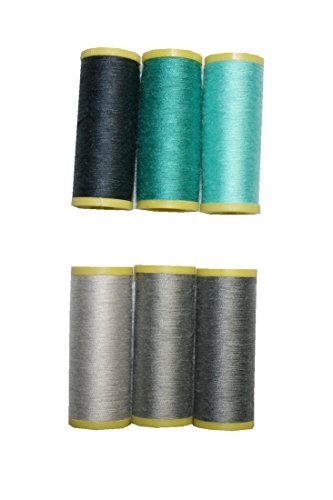 Nähmaschinen Nähgarn 6 Rollen je 100 m Polyester 40/2 (0037) von B2Q