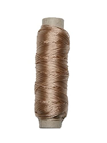 Sattlergarn Zwirn 14x2x3 Polyester 50 m beige Ø 0,3mm (5045) von B2Q