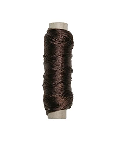 Sattlergarn Zwirn 14x2x3 Polyester 50 m braun Ø 0,3mm (5049) von B2Q