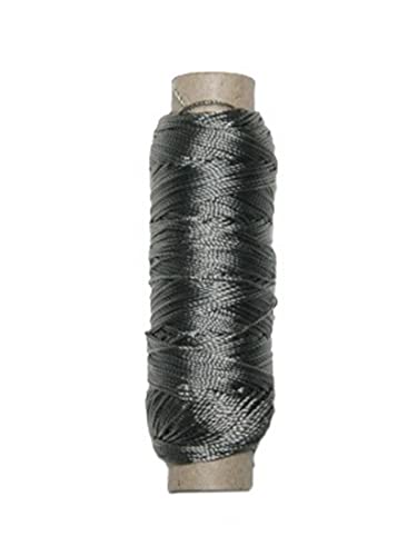 Sattlergarn Zwirn 14x2x3 Polyester 50 m grau Ø 0,3mm (5125) von B2Q