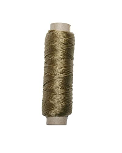 Sattlergarn Zwirn 14x2x3 Polyester 50 m oliv braun Ø 0,3mm (5043) von B2Q