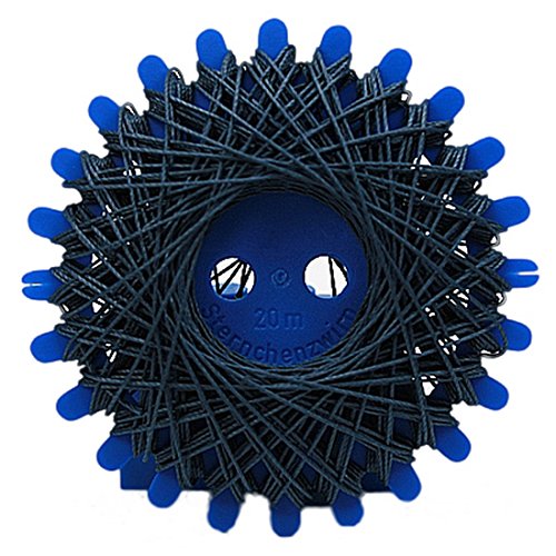 Sternzwirn Baumwolle 2 Stück je 20 m dunkel blau (0002) von B2Q