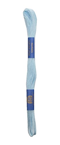 Stickgarn Stickfaden Knüpfgarn Norma 100% Baumwolle 15 m hellblau (5522) von B2Q