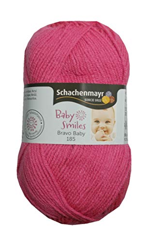 Strickgarn Garn Bravo Baby 50g 185m pink (1036) von B2Q