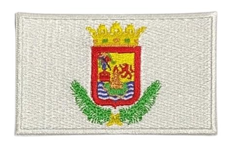 Aufnäher/Patch Nationalflagge Wappen Emblem - Spanien, Kanaren, Balearen Inseln, 8 x 5 cm (Teneriffa) von B2SEE