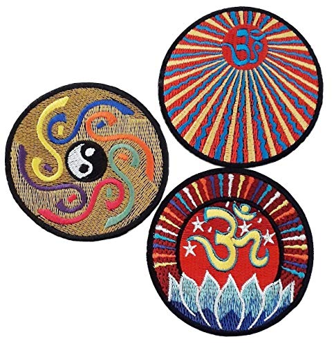Aufnäher Patch Applikation Symbol Spirituell Zen Buddha 3 STK von B2SEE