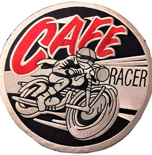 Aufnäher Patch Applikation Vintage Cafe Racer groß bestickt 24 cm von B2SEE