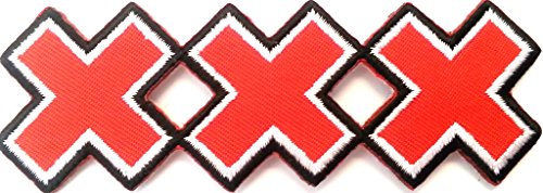 B2SEE Amsterdam Aufnäher Bügelbilder Sticker Flicken Bügelflicken Aufbügler Iron on Patch Patches Aufnäher Applikation für Jeans Kleidung Jacken Bekleidung Hosen zum aufbügeln Amsterdam 11 x 4 cm von B2SEE