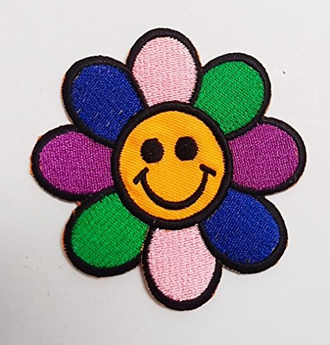 B2SEE Aufnäher Patches für Jacken Jeans Kleidung Bügelbilder Aufbügler Applikation zum aufbügeln Flower Hippie Power 7 cm B2SEE Aufnäher Patches für Jacken Jeans Kleidung Bügelbilder Aufbügler Applikation zum aufbügeln Flower Hippie Power 7 cm von B2SEE