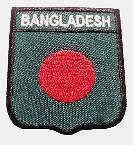 Bügel Flagge Fahne Bangladesh Aufnäher Patch Applikation bestickt von B2SEE