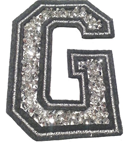 Bügel Iron on Buchstaben Aufnäher Patches für Jacken Cap Hosen Jeans Kleidung Stoff Kleider Bügelbilder Sticker Applikation Aufbügler zum aufbügeln "G CA 8-10 cm " Bügel Iron on Buchstaben Aufnäher Patches für Jacken Cap Hosen Jeans Kleidung Stoff Kleider Bügelbilder Sticker Applikation Aufbügler zum aufbügeln "G CA 8-10 cm " von B2SEE